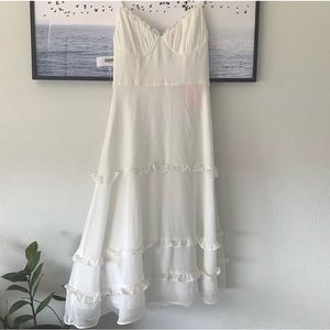 NWT Fame and Partners White Ivory Dress